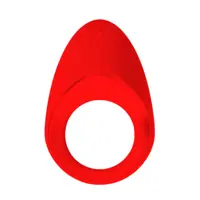 Cock ring with vibration Red (86)