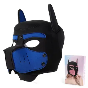 Máscara de perro azul