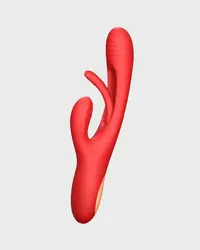 Vibrador rojo doble con lengua(673)